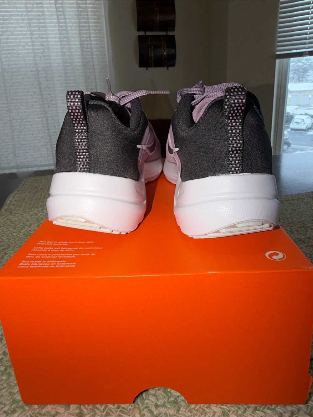 Nike Downshifter 12 women’s Purple Running Sneakers size 8.5 new box without lid